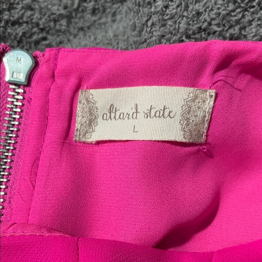 Altar'd State Bright Pink Sleeveless Dress - Picture 2 of 4